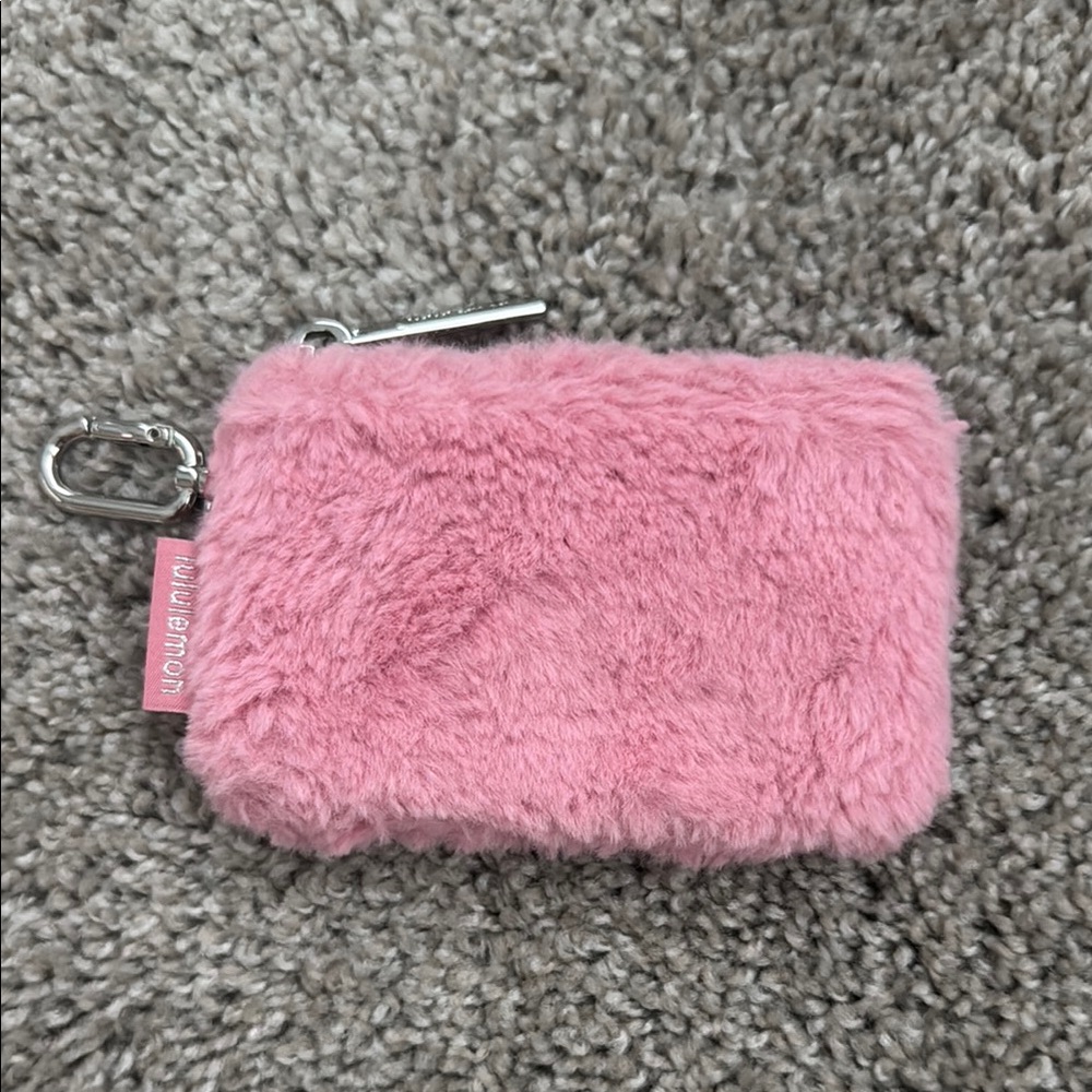 Lululemon Pink Plush Zip Pouch